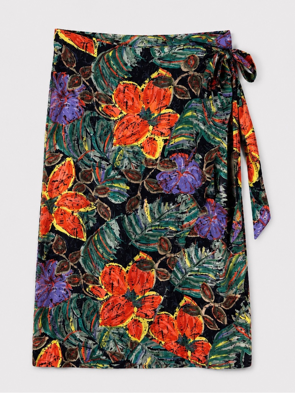 Vintage Womens Wrap Skirt Size 10 Beach Resort Tropical Hawaiian Coastal Cruise